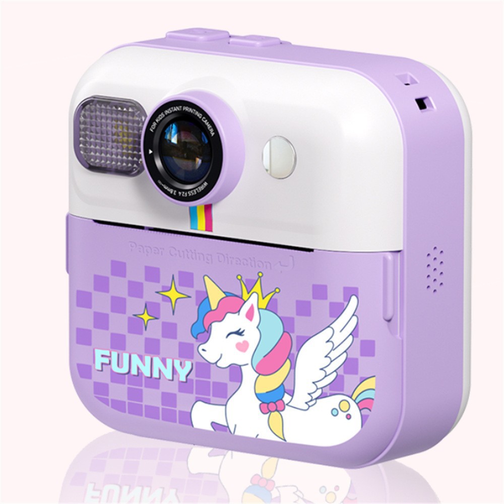 Nueva cámara de impresión Cámara digital para niños Polaroid lindo juguete de dibujos animados mini cámara de impresión HD