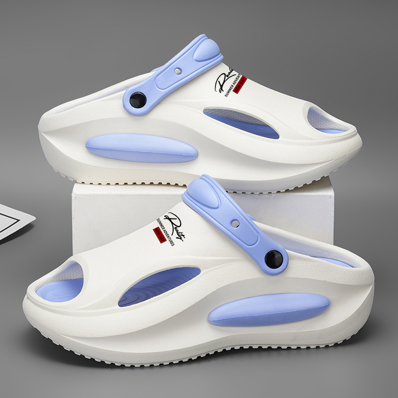 Pareja sandalias verano nuevo estilo un zapato dos zapatos de conducción casuales antideslizantes exteriores sandalias y zapatillas EVA para hombres y mujeres