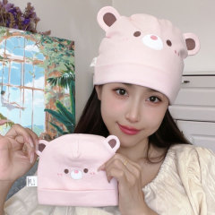 秋冬産後帽子、二重純綿厚手、産後女性用防寒防風帽子、妊婦帽子、産後快適綿