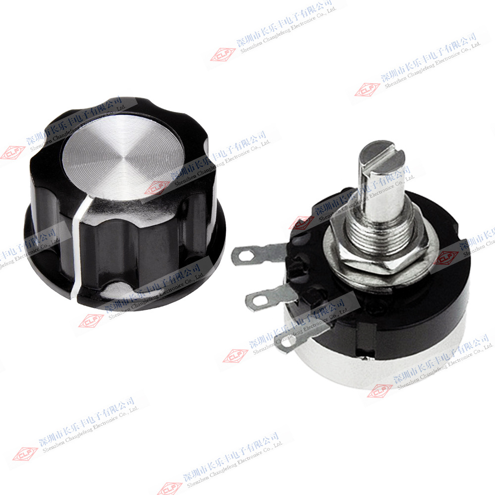 日本TOCOS单圈碳膜可调电位器 配A03胶木旋钮帽 RV24YN20SB103