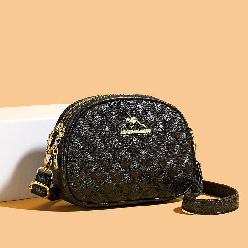 Bolsas populares de alto valor de cara, bolsas de mujer, bolsas de hombro de moda de diamante versátiles 2024, nuevas texturas de tres capas, bolsas de mochila