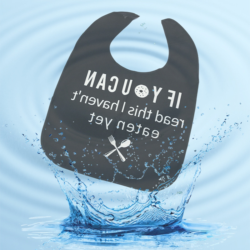 Babero para los ancianos a comer parálisis impermeable delantal grande para los adultos mayores babero adulto