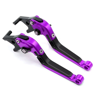lever horn forza350 — Motorcycle Handle Cover - purple-black-purple-without-logo