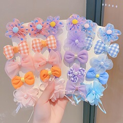 お姫様の超仙蝶結びのヘアピンの布芸の花のヘアピンの子供の髪飾りは髪を傷つけません。