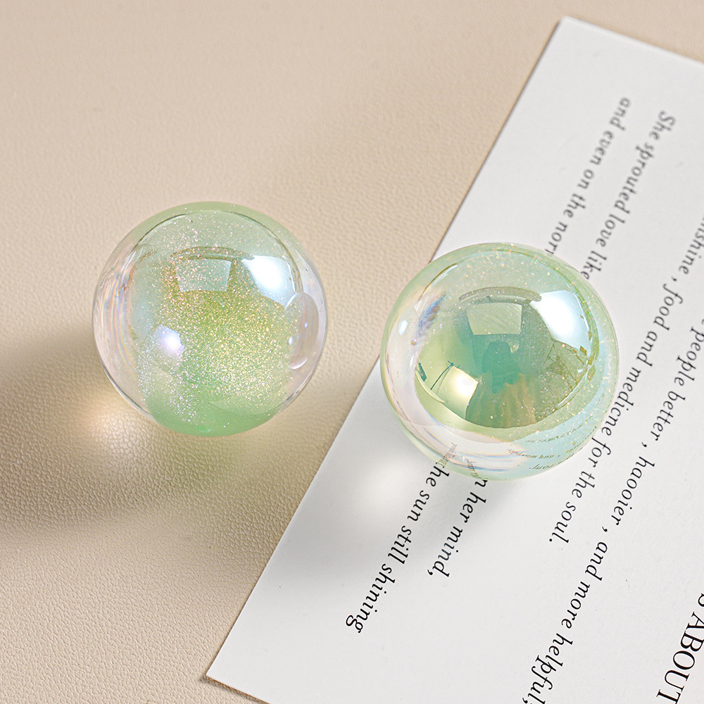 25MM Dadi Thunder Cuentas colgantes de un solo orificio Colgante de bricolaje Cadena de teléfono móvil Accesorios de joyería Caramelo Cuentas parpadeantes Lote disperso