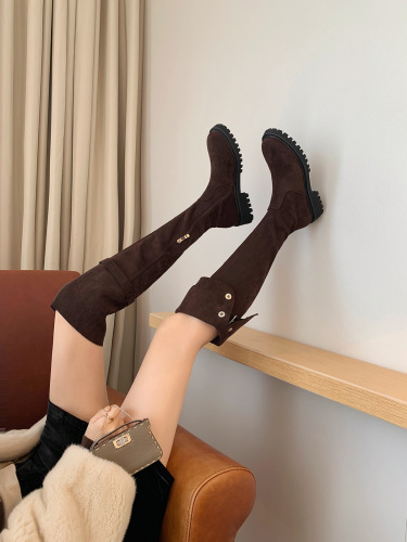 (大量)葡萄妈studiolee~过膝骑士靴厚底加绒长筒靴秋冬季