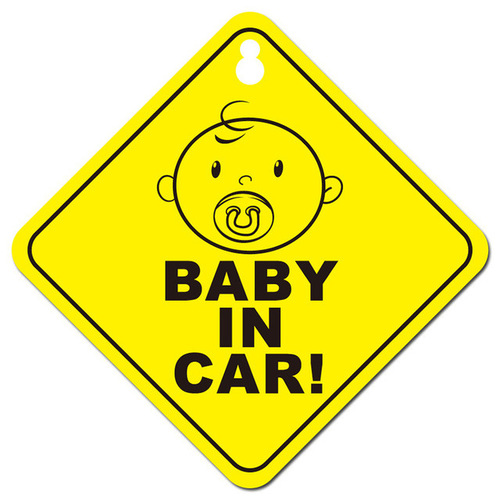 Baby on Board Cute Decal with Silicone Adhesive Car Sticker for Families with Children