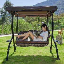 户外庭院家用多人秋千室外花园摇椅别墅小院双人吊椅麦太保