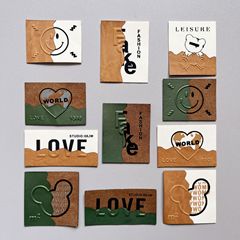 Supply leather label shoes, hats, cloth labels, patchwork decorative clothing, fashionable and exquisite, close-fitting clothing, trendy brand trademark