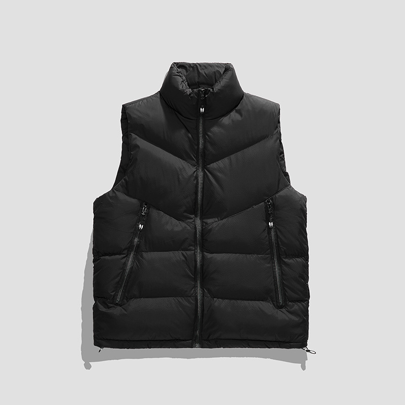 Comercio exterior transfronterizo primavera, otoño, invierno chaleco de hombre chaqueta de moda coreana hombro sin mangas grueso algodón clip de caballo caliente