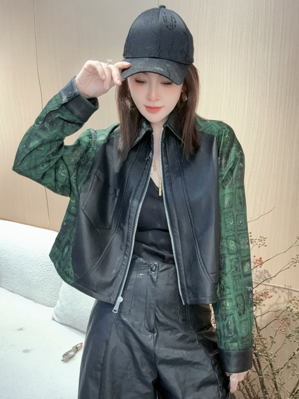 欧货时尚洋气翻领拼接短外套2025秋季新款设计感减龄宽松显瘦上衣|undefined