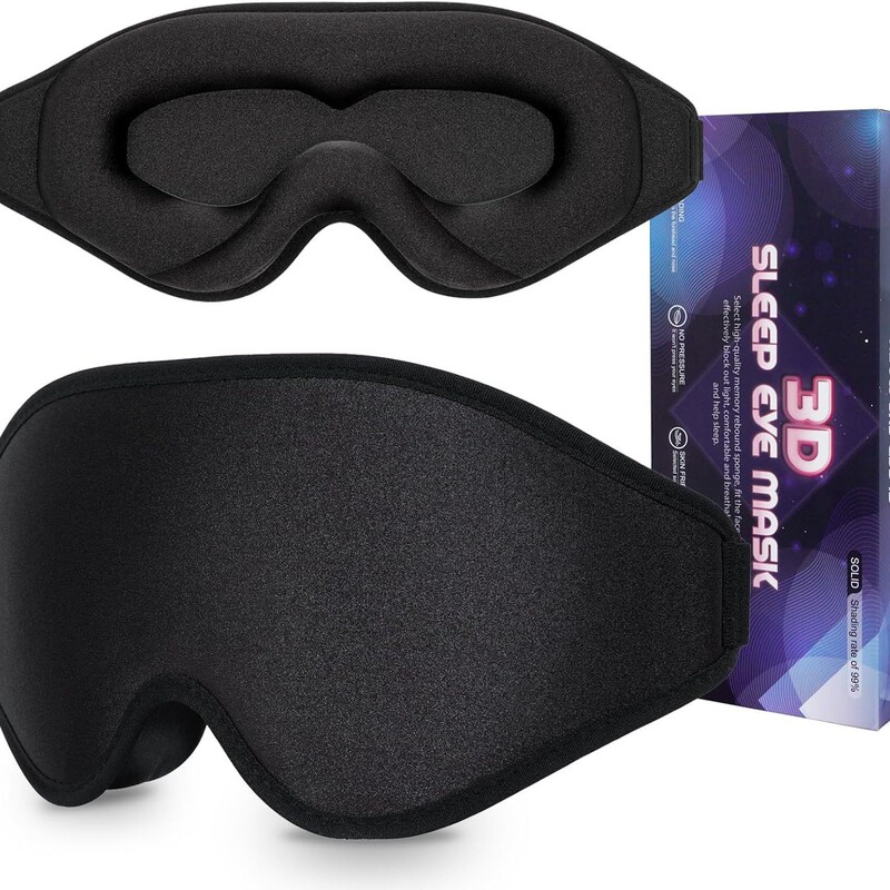 跨境Sleeping EyeMask3D立体遮光睡眠眼罩缓解眼疲劳出差旅行午休|undefined