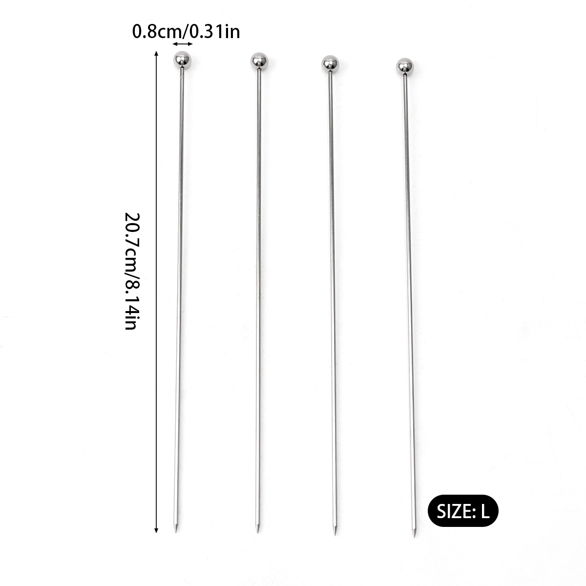 Inventario 304 de acero inoxidable helado bar de té leche cucharada barra espiral cucharada barra barra de hielo clip de hielo