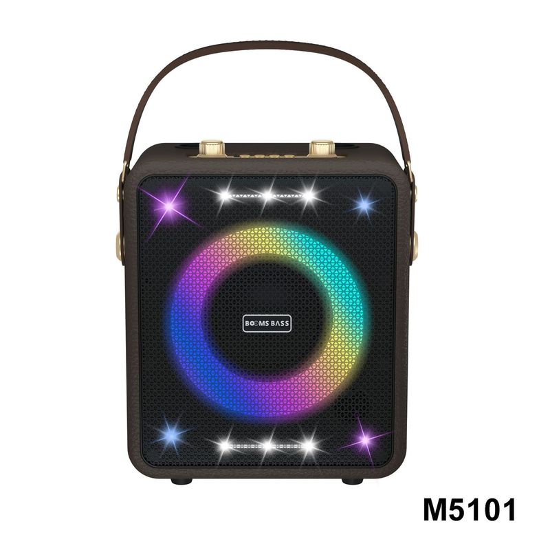 BOOMS BASS M5101 ポータブル Bluetooth スピーカー屋外サブウーファーハイパワーワイヤレスカラオケカードオーディオ D|undefined
