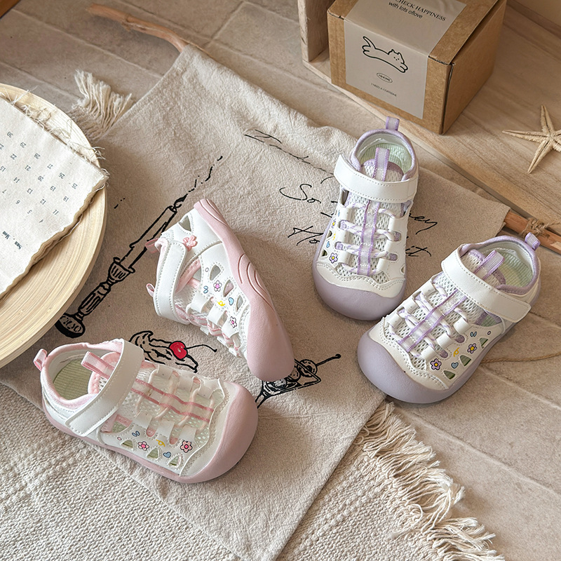 2026 verano nuevo estilo de moda para niñas, sandalias deportivas, zapatos casuales transpirables