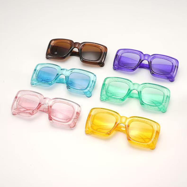 2025 nuevos lindos gafas de sol para niños PC en gafas de sol de comercio electrónico para correr gafas de protección solar UV para niños
