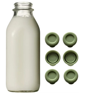 Silicone Milk Bottle Replacement Cap Suitable for Stanpac&Libbey Milk Glass Bottle Silicone Bottle Stopper Seal