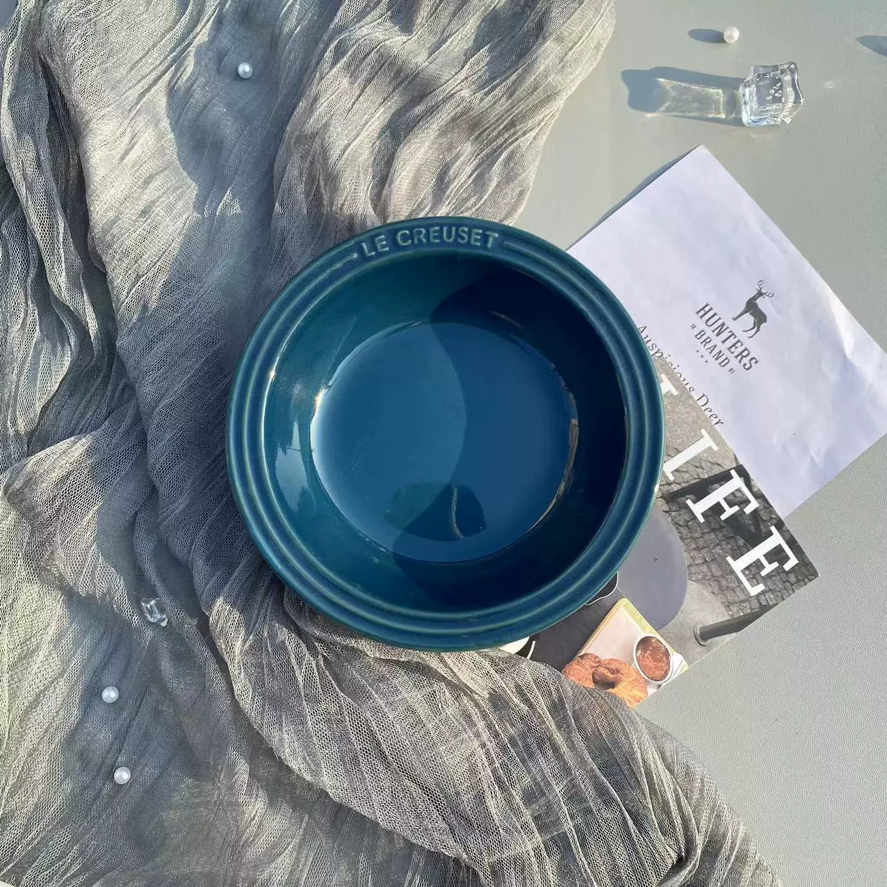Керамическая посуда Le Creuset Cool Ceramics 15см сетевая тарелка-поднос глубокая круглая, подарочная коробка, вариации цвета