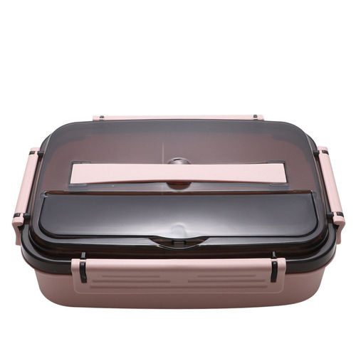 Wholesale food grade PP plastic lunch box Japanese square sealed lunch box microwaveable lunch box for office workers and students