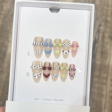 黛瑞森【夏日沙滩】外贸跨境个性比基尼穿戴甲纯手作立体手绘美甲