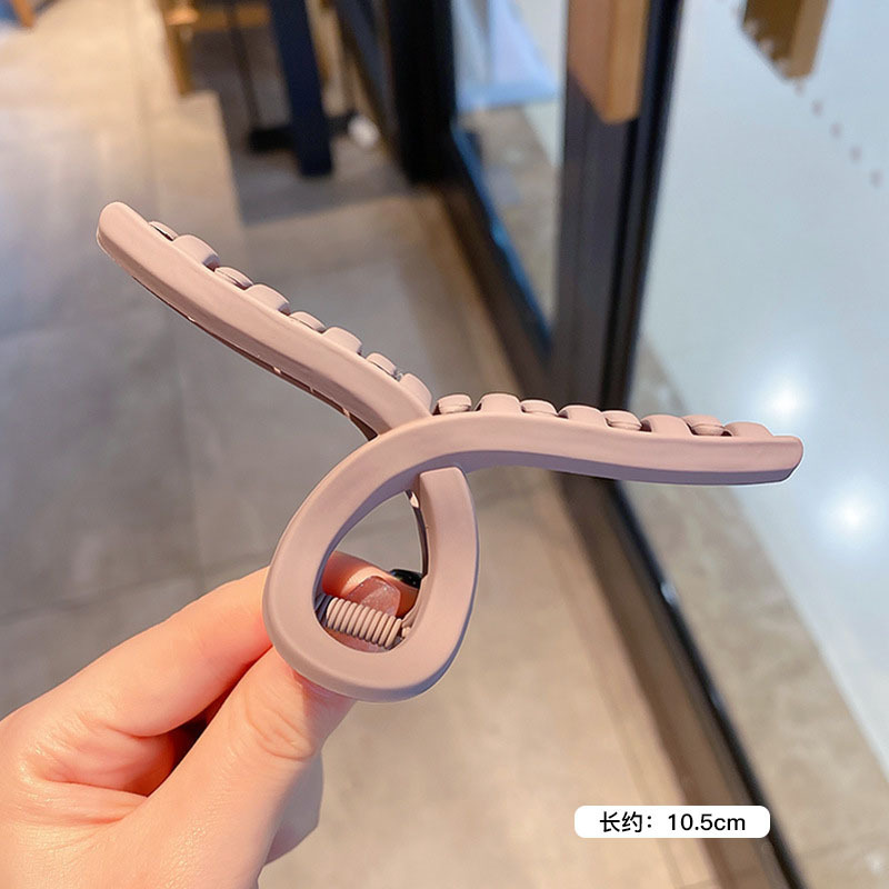 Tocado con clip cuadrado de Maillard, elegante coreano francés, retro, clip de tiburón, red, temperamento rojo, pinza para el cabello, accesorios para el cabello