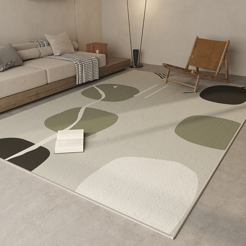 Alfombra doméstica de lujo ligera de dibujos animados resistente a la suciedad fácil de cuidar alfombra de cama resistente a la suciedad alfombra de lana de cristal antideslizante puede ser un agente