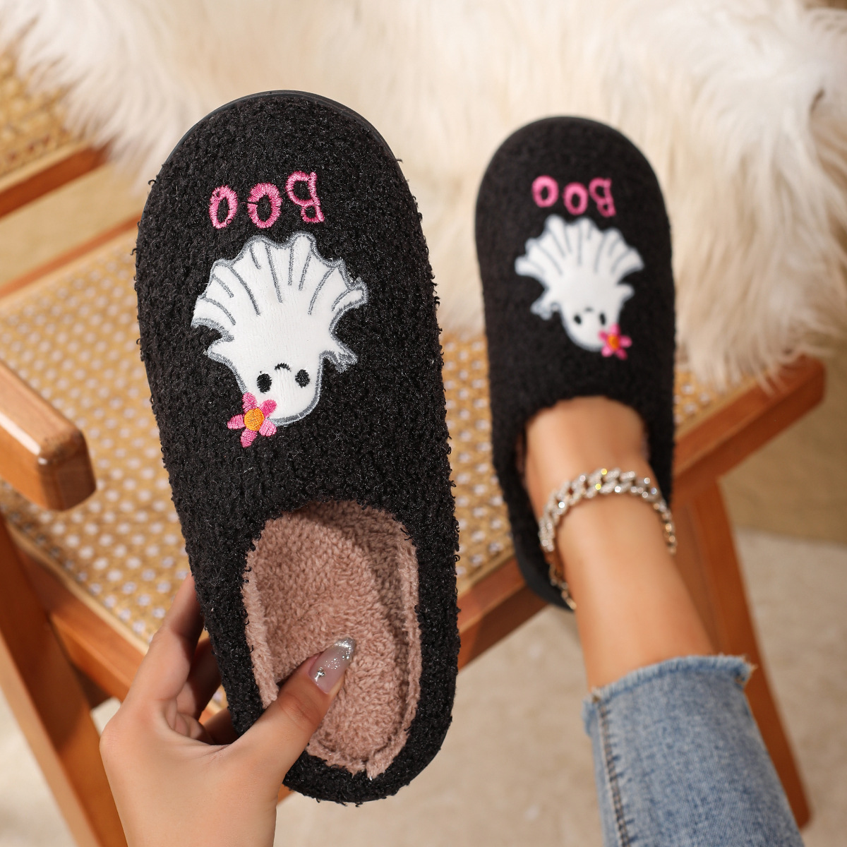 halloween-home-ghost-cartoon-cotton-slippers