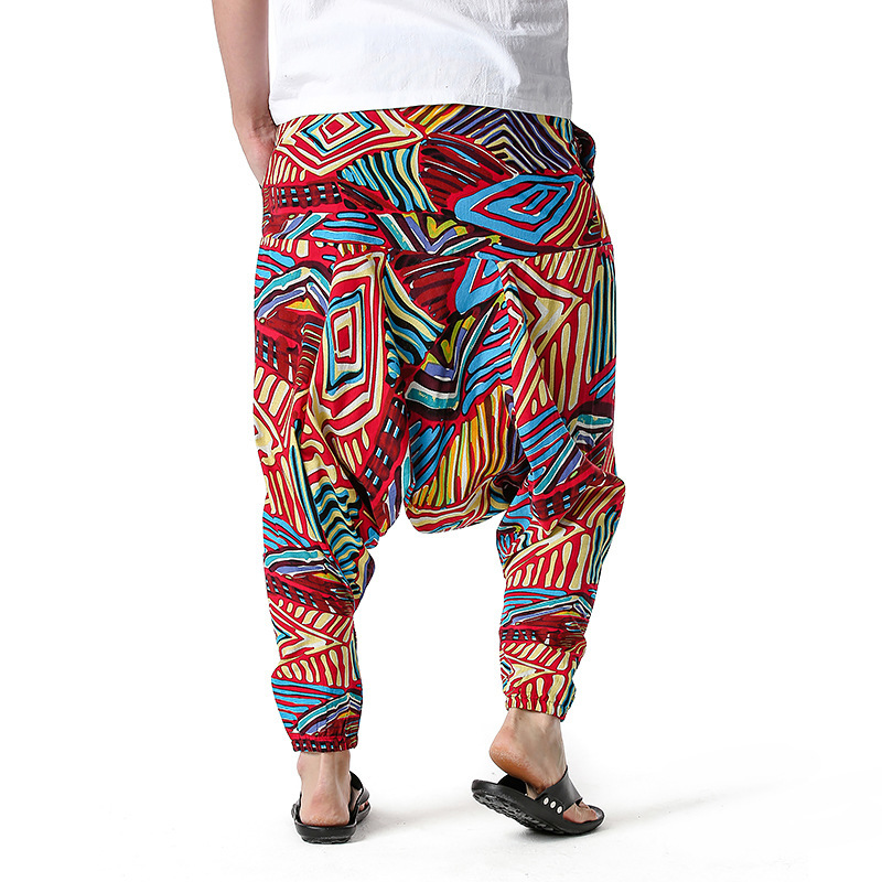 men's and women's foreign trade Harun yoga pants loose bohemian pants hanging pants moth pants 53