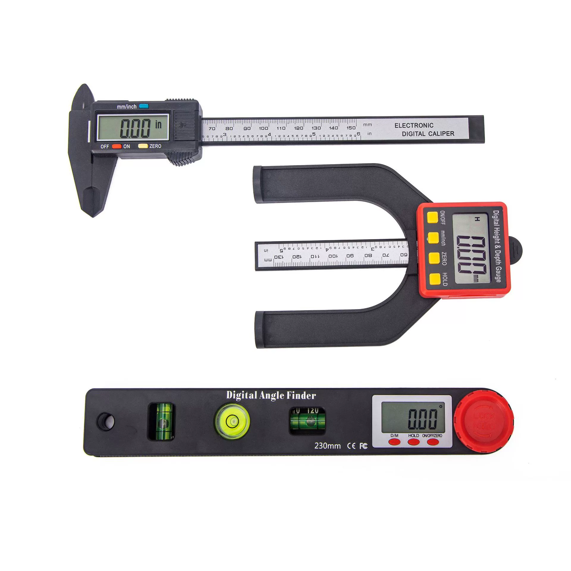 Костюм цифровой штангенциркуль + измеритель высоты «Два в одном» глубиномер + угловой датчик «четыре в одном» измеритель уровня линейки