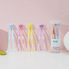 BQB Multi-functional 8-Piece Tongue Cleaner Toothbrush Silicone Tongue Scraper Dual-Effect Tongue Cleaner Brush 