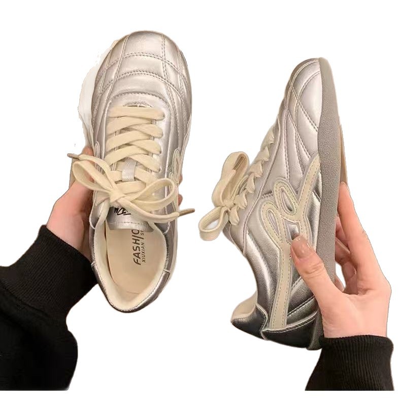Zapatos de entrenamiento alemán retro de fondo plano versátil para mujeres primavera de 2026 nuevos zapatos deportivos de estudiantes feos y lindos zapatos casuales Gump