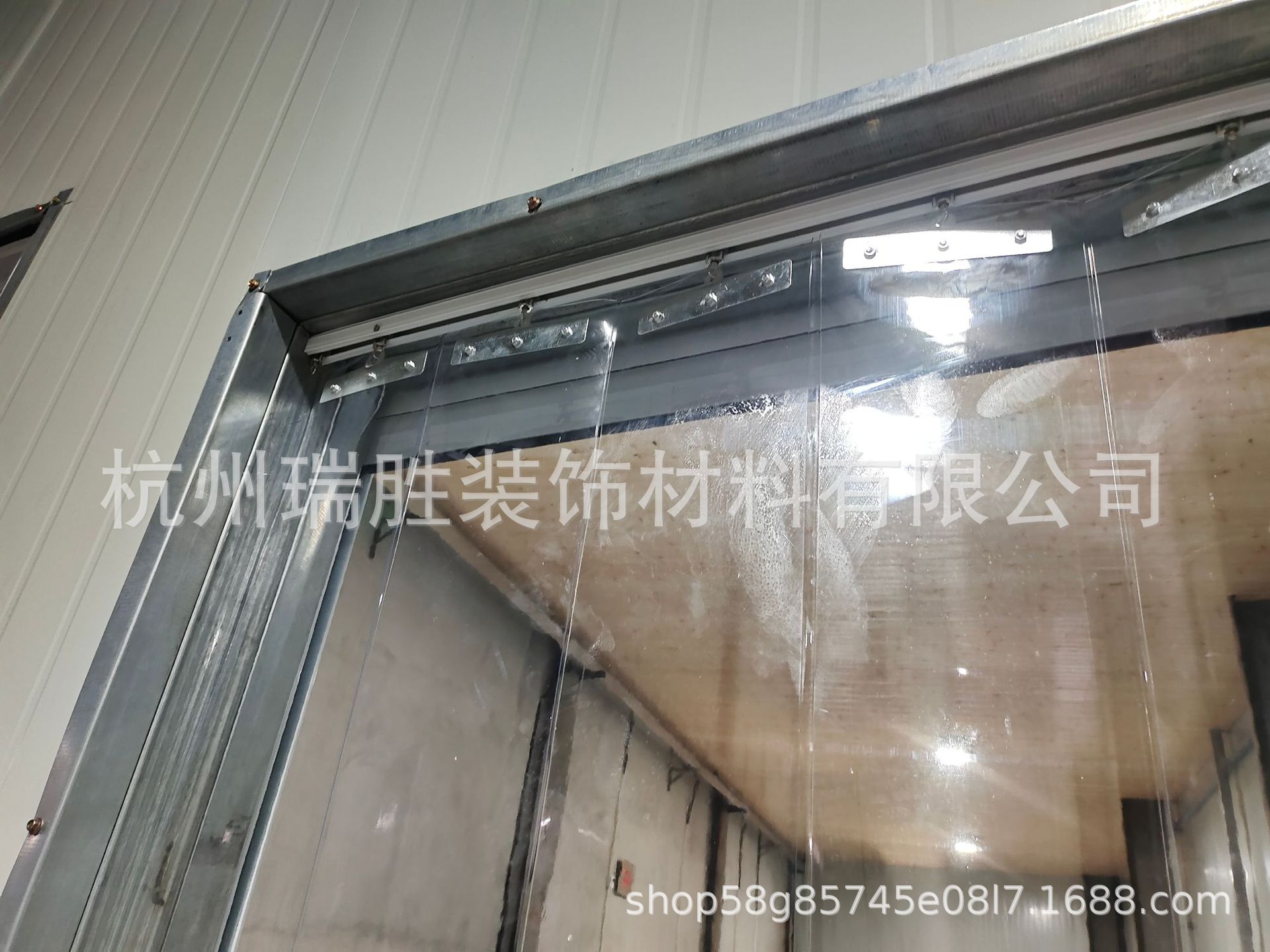 软门帘挡风保温门帘塑料PVC推拉可收缩折叠帘隔断家用工厂皮帘子