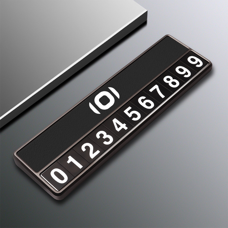 Suitable for Changan Qiyuan A07 Temporary Parking Number Plate A06/Q05 Special Aluminum Alloy Moving Phone Car Ornaments