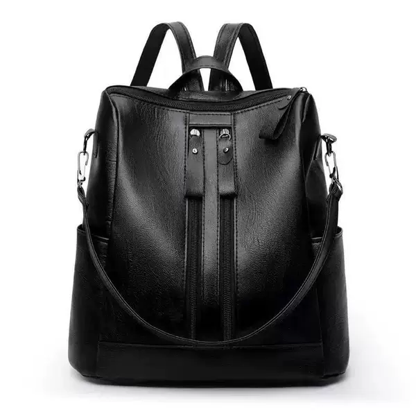 [Low Price Big Sale] Soft Leather Backpack Women 2023 New Fashion Solid Color Women's Travel Backpack Trendy Casual Large
