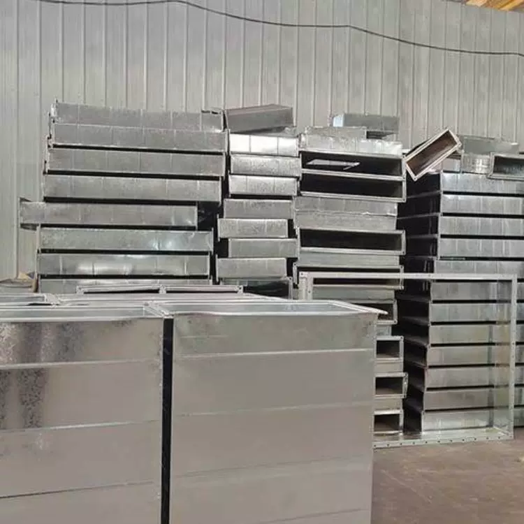 厂家定制安装镀锌风管白铁皮排烟通风消防管道不锈钢排油烟排气管