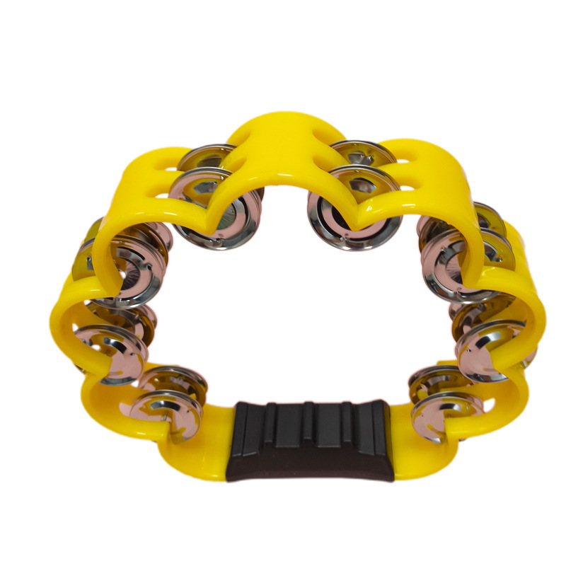 Kangxin mano sonajero Orff instrumento de percusión kindergarten material didáctico plástico KTV instrumento musical interactivo doble fila corona de ciruela