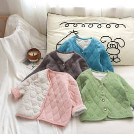 秋冬季儿童校服内胆三层夹棉保暖棉袄男女宝加厚棉服棉衣工厂直发