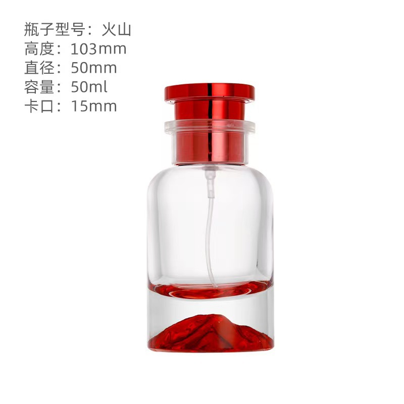 Botella de perfume cilíndrica 100ml botella vacía de boca de tornillo de sensación premium botella de subenvasada de perfume de coche botella de perfume botella desnuda personalizada