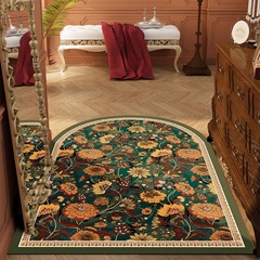 American Retro Entry Mat PVC Washable and Washable Welcome Mat Entrance Riser Foot Mat Doorway Anti-slip Leather-like Carpet