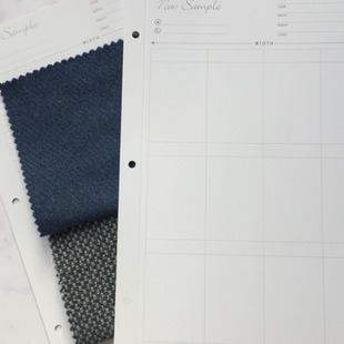 Fabric A4 sample card color card book cloth hanging card textile cloth card in stock