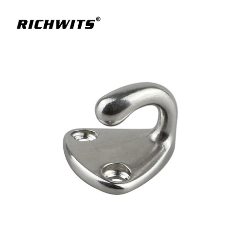Stainless steel 316 yacht anti-collision ball hook, fish tank lifebuoy fixing hook, marine hardware, hook-style coat hook
