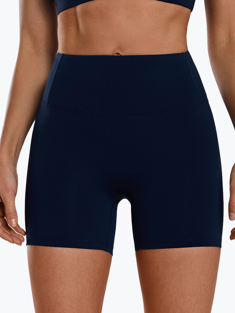 2025 primavera y verano desnudos abrasivos pantalones cortos de yoga para mujeres running fitness ajustado cintura alta elevación de cadera deportivo bottom panty