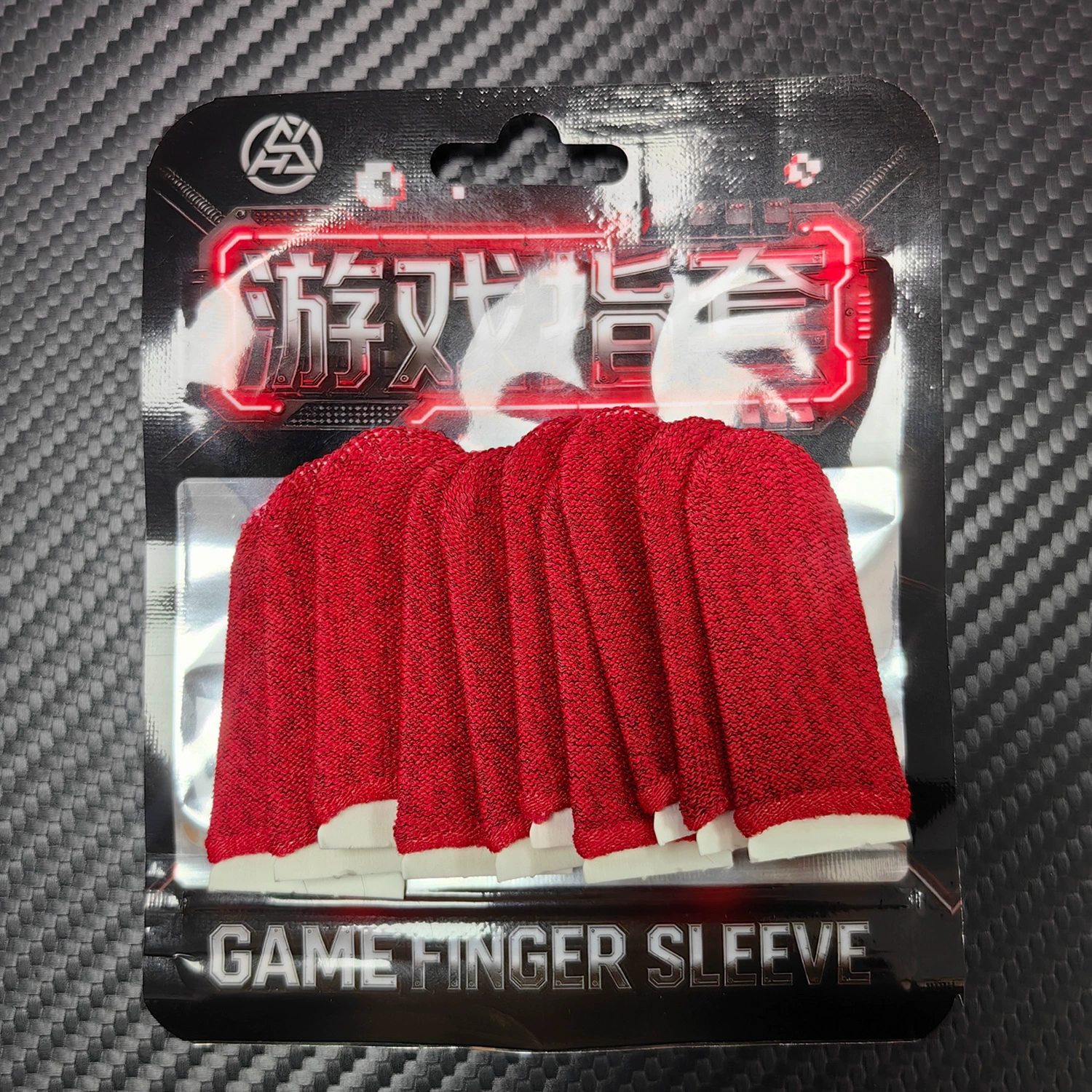 Gaming Finger Sleeves, Silver-Fiber Conductive 18‑pin, Breathable Touchscreen, 45×25 mm