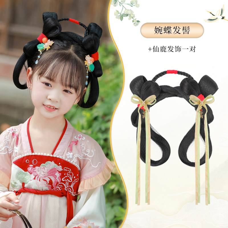나비빵 + 요정사슴 헤어 액세서리 한 쌍