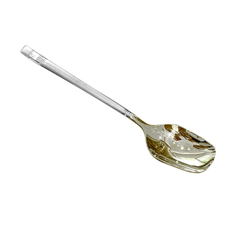 Rice spoon Korean fashion spoon household thickened student stainless steel luxury high-value soup spoon square spoon internet celebrity long handle