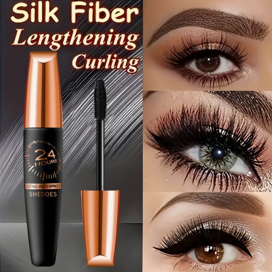 SHEDOES cross-border 24-hour makeup, no smudging, no fading, waterproof, sweat-proof, thick shaping, lengthening mascara