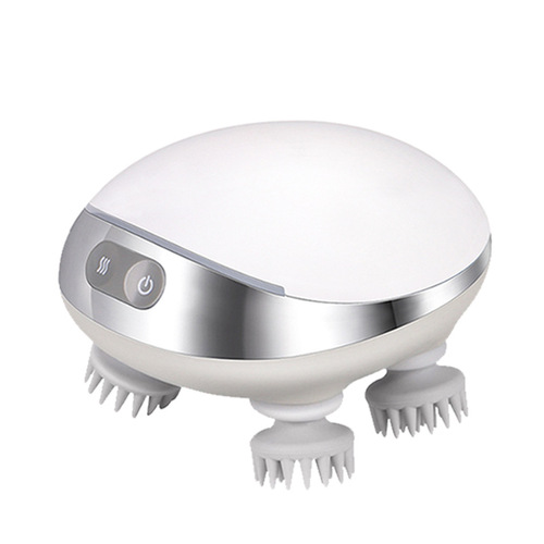 Head massage device silicone electric red light massage claw household vibration kneading waterproof octopus head massage tool