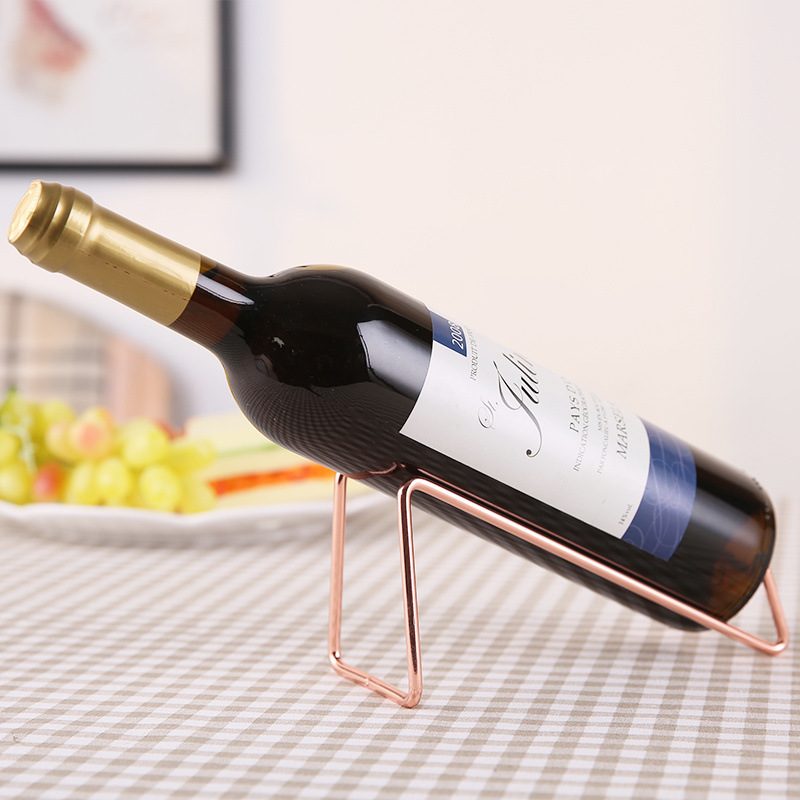Simple Wrought Iron Wine Rack for Home Use, Wine Cabinet for Living Room Display, New Model with Angled Simple Stand