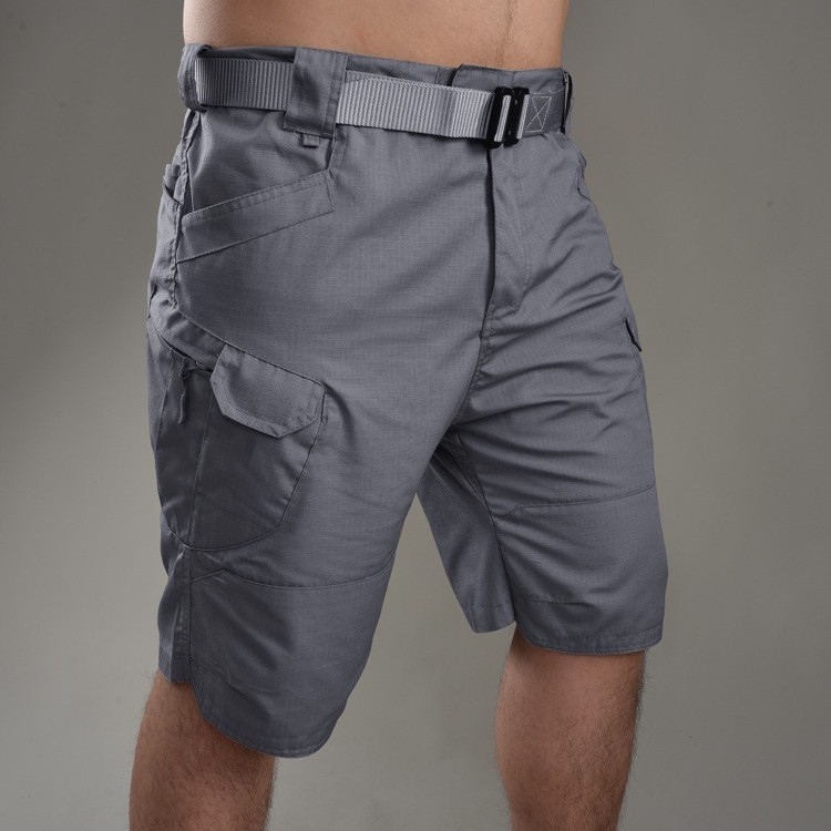 Verano casual ix7 pantalones cortos tácticos resistentes al desgaste de cuadros cortos deportivos resistentes al desgaste