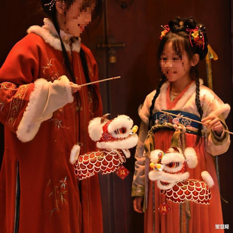 2025新年元宵節非遺留覚醒獅子提灯手作りdiy材料包幼稚園児童暖場塁徳株|undefined